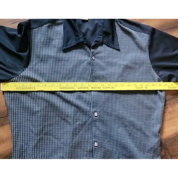Vintage BC Ethic 3 Star Knits Shirt XL Rockabilly Bowling Gray Black USA Pearl - Picture 6 of 8